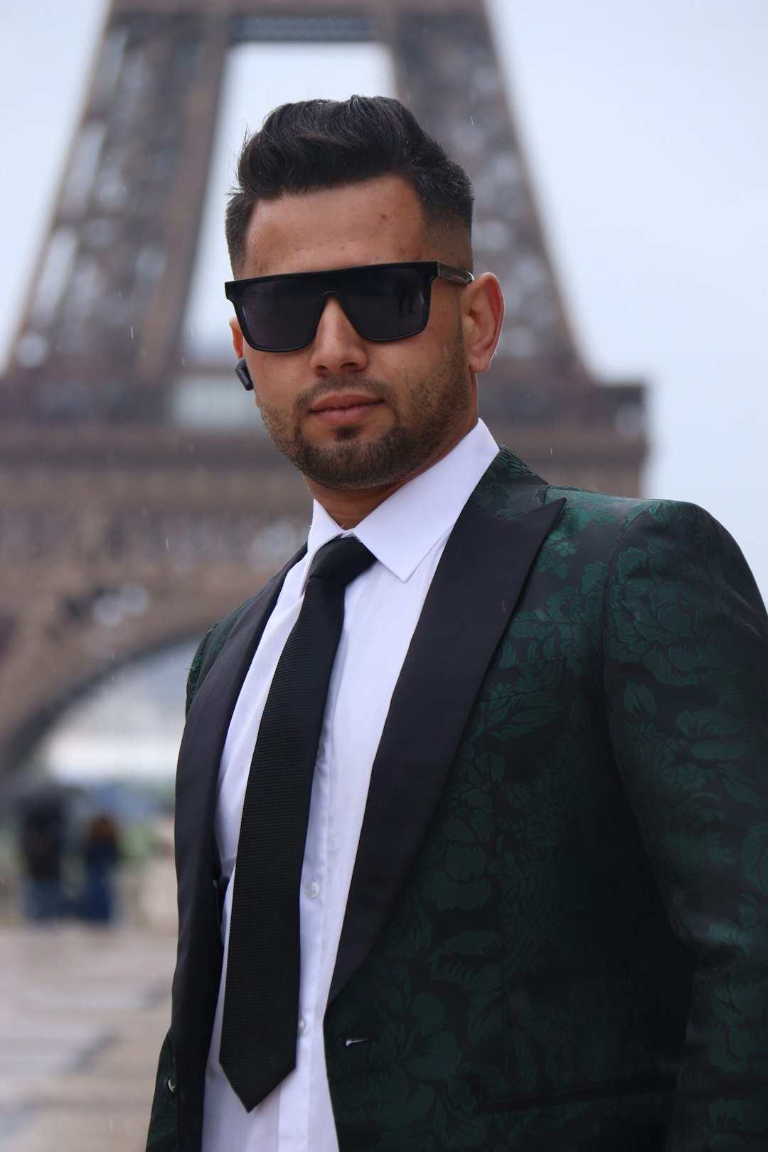 Distinguished European actor in a tailored suit