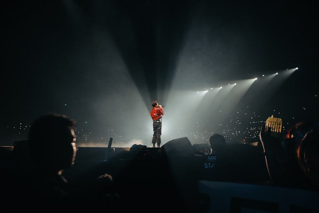 famous singer on stage