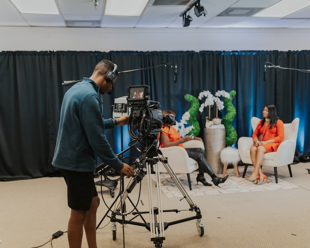celebrity interview setup