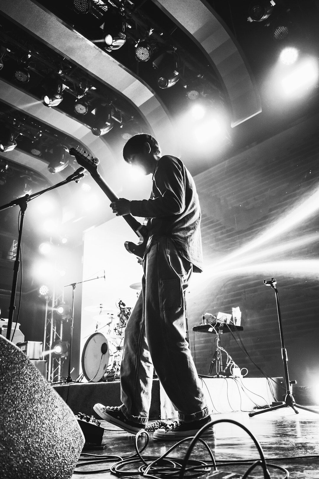 musician performing on stage